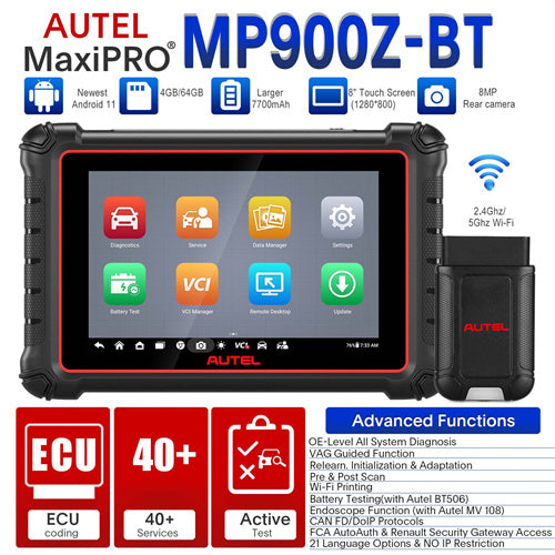 Autel MaxiPRO MP900Z-BT Auto Diagnostic Scanner