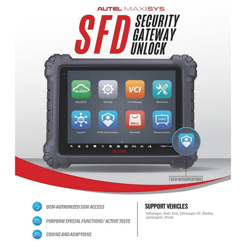 AUTEL VAG SFD Authorization 1 Time: Serial Number Required