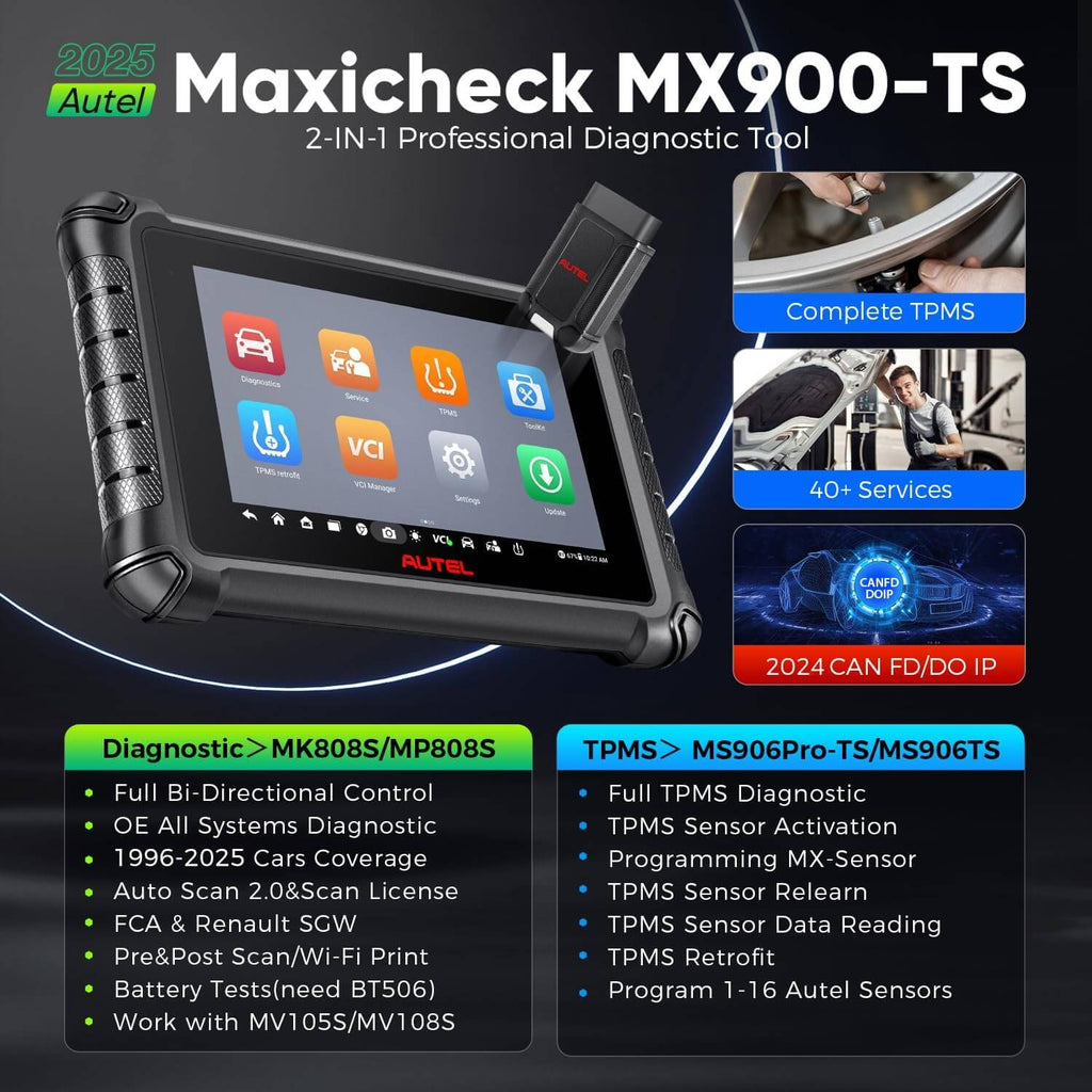 New Arrivals] [US Only] Autel MaxiCheck MX900-TS Diagnostic TPMS