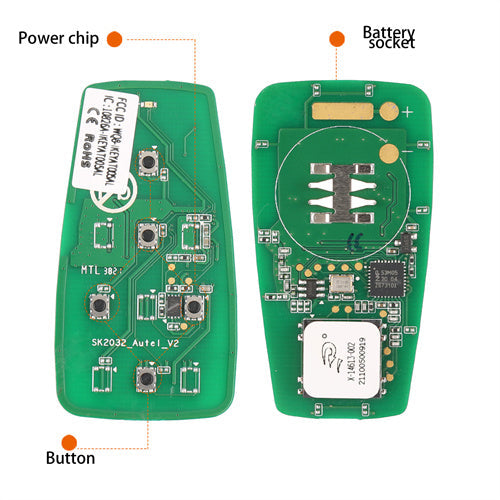 AUTEL IKEYAT005CL Independent 5-Button Universal Smart Key