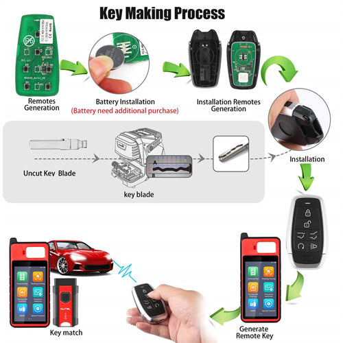 AUTEL IKEYAT006EL Independent 6 Buttons Universal Smart Key