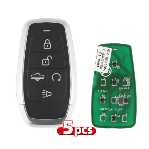 AUTEL IKEYAT005AL Independent 5 Buttons Universal Smart Key