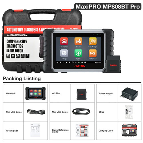 Autel Scanner MaxiPRO MP808BT Pro OBD2 Diagnostic Scan Tool