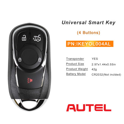 AUTEL IKEYOL005AL 5 Buttons 315/433 MHz