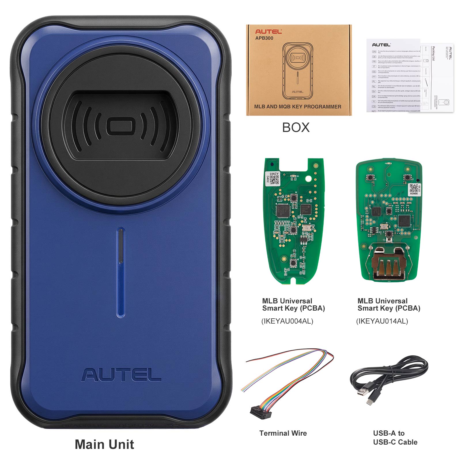 AUTEL APB300 Key Programmer With 2 Pieces of Key Boards For Volkswagen Group MLB & MQB Vehicles