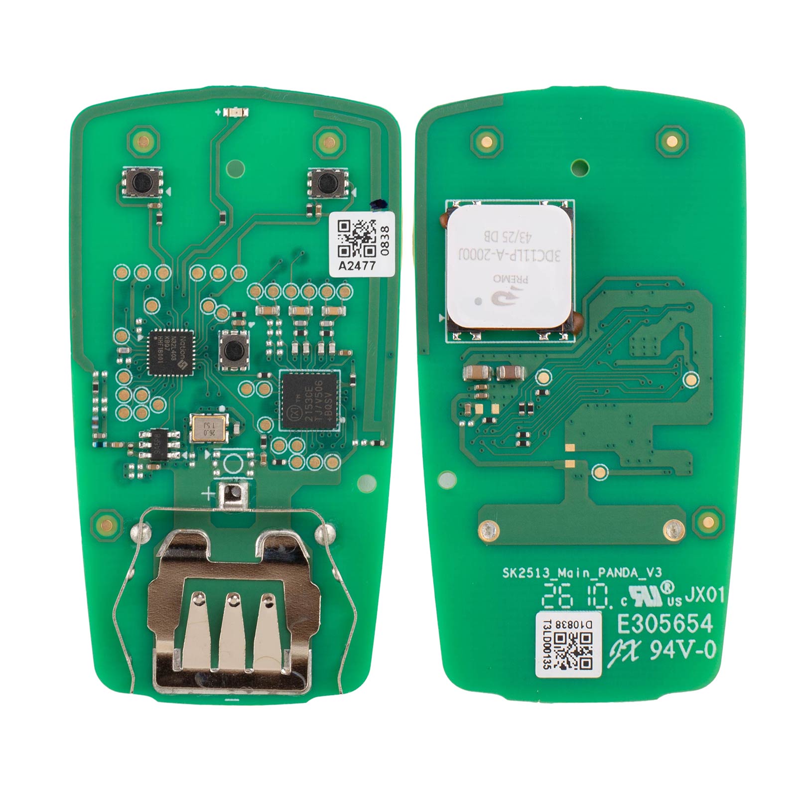 AUTEL IKEYAU013AL PCB Key Board Panda Style 3 Buttons For Audi
