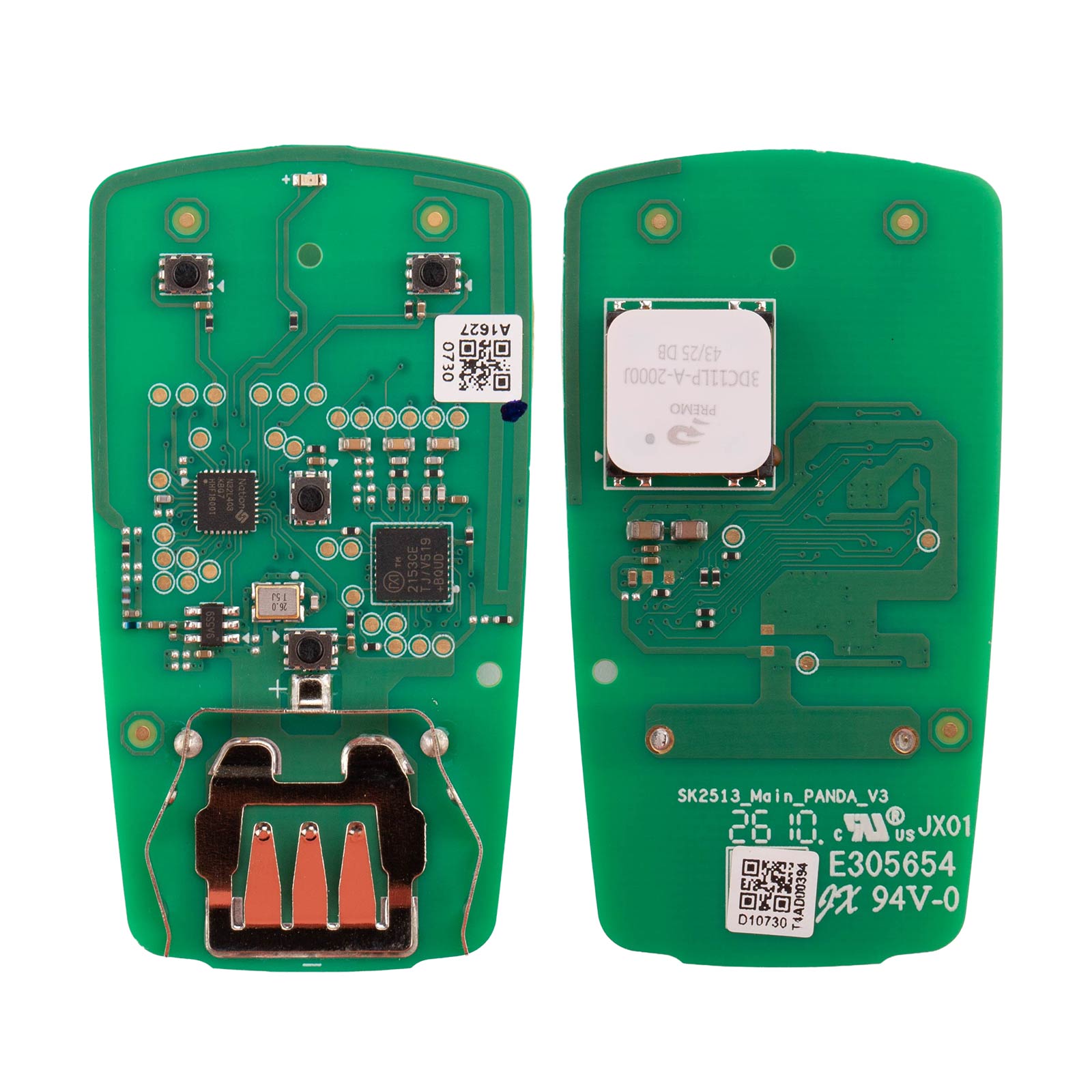 AUTEL IKEYAU014AL PCB Key Board Only Panda Style 4 Buttons For Audi