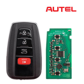 [New Arrivals] AUTEL IKEYTY004AL Remote Key 4 Buttons for Toyota 4D&8A 1 PC/ 5 PCs/ 10 PCs