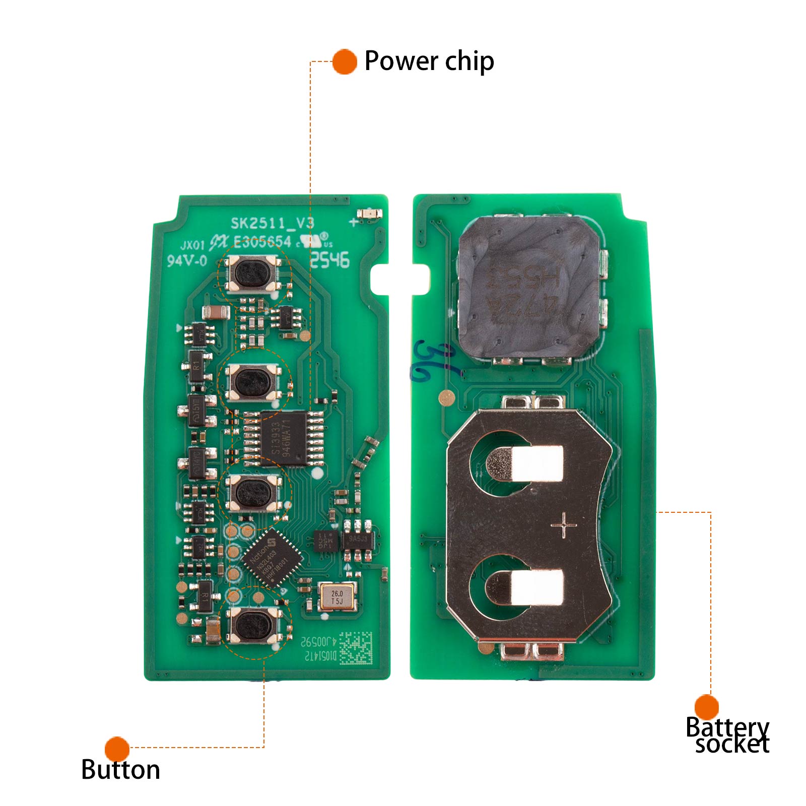 [New Arrivals] AUTEL IKEYTY004AL Remote Key 4 Buttons for Toyota 4D&8A 1 PC/ 5 PCs/ 10 PCs