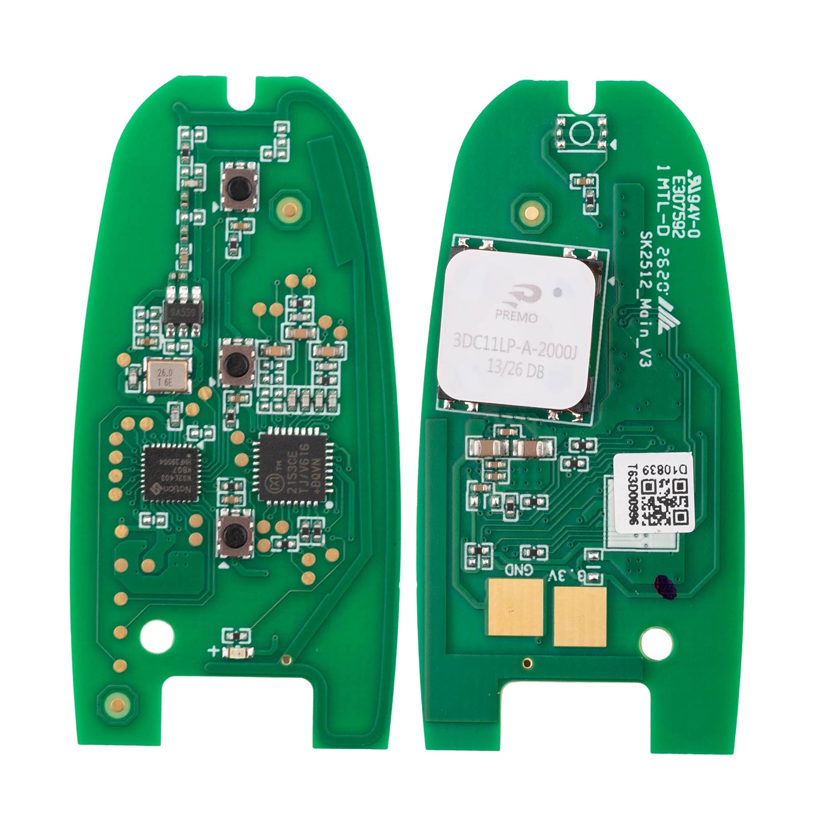 AUTEL IKEYAU003AL PCB Key Board Droplet Style 3 Buttons for Audi