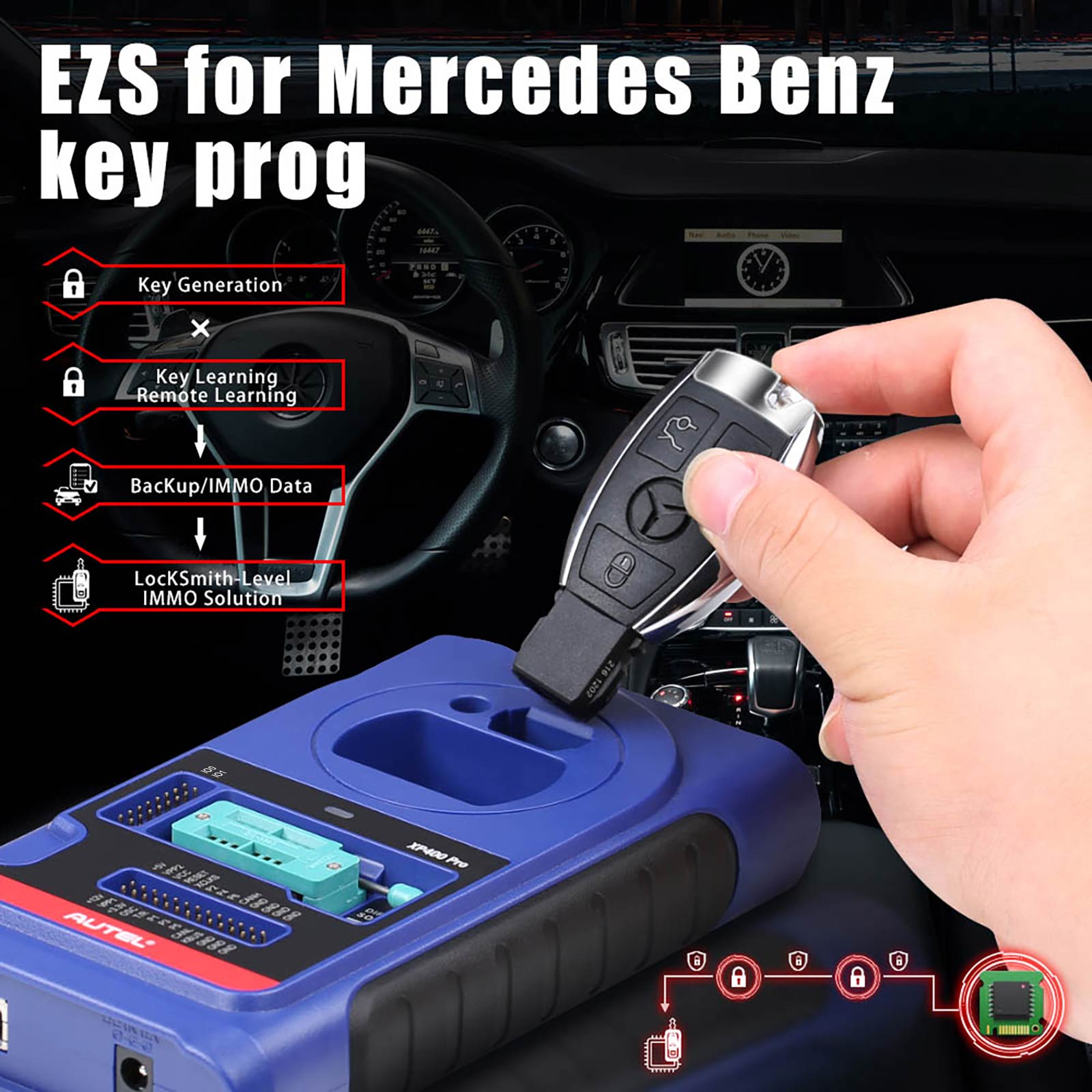 Autel XP400 PRO Key and Chip Programmer