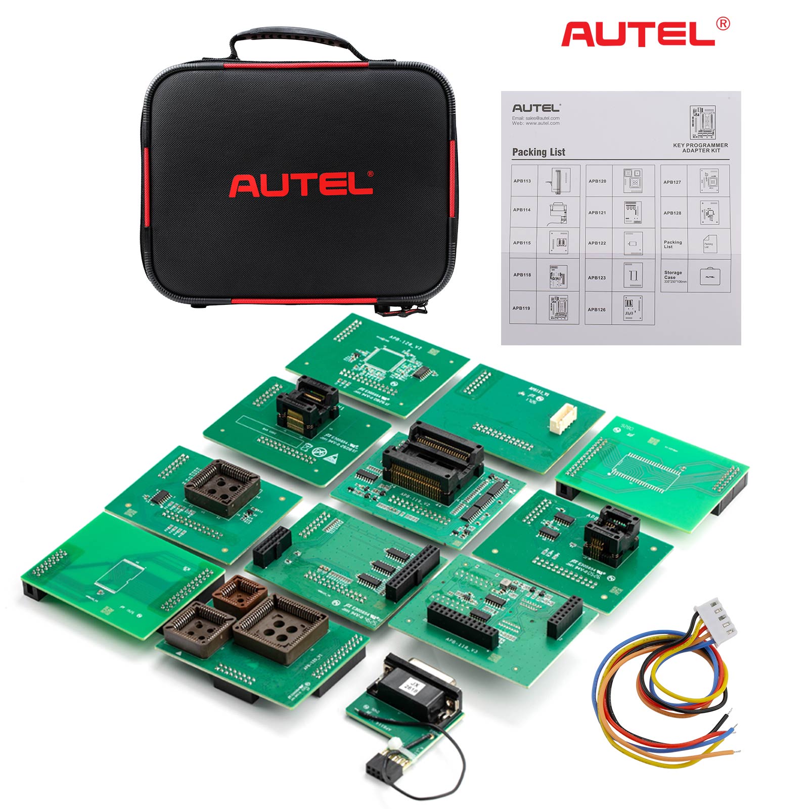 Autel MaxiIM IM608 (Pro) II Automotive Key Programming Tool plus IMKPA Accessories Kit, APB112 Key Simulator and G-Box2 Adapter Bundle
