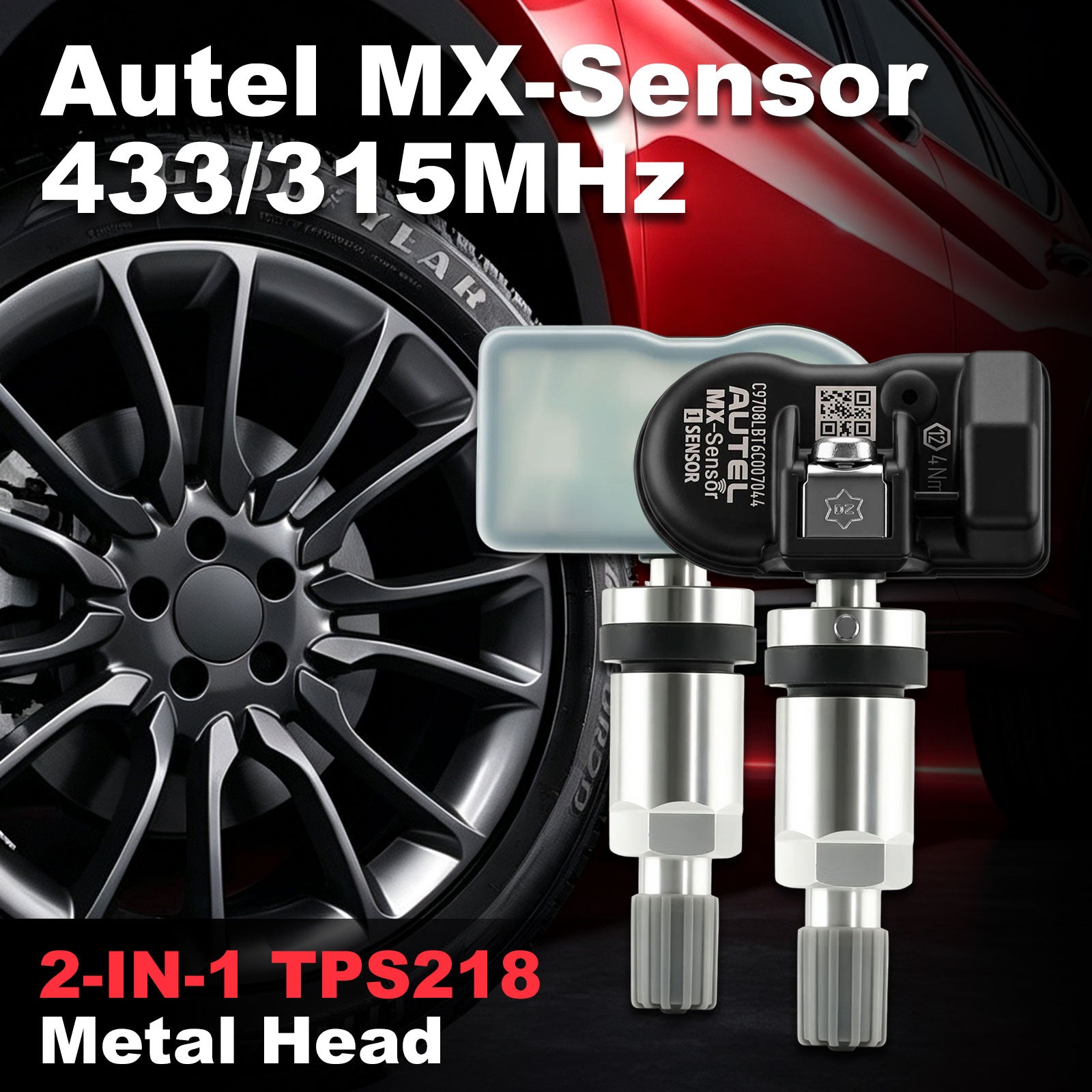 Autel MX-Sensor 433/315MHz 2-IN-1 TPS218 Metal Head 6