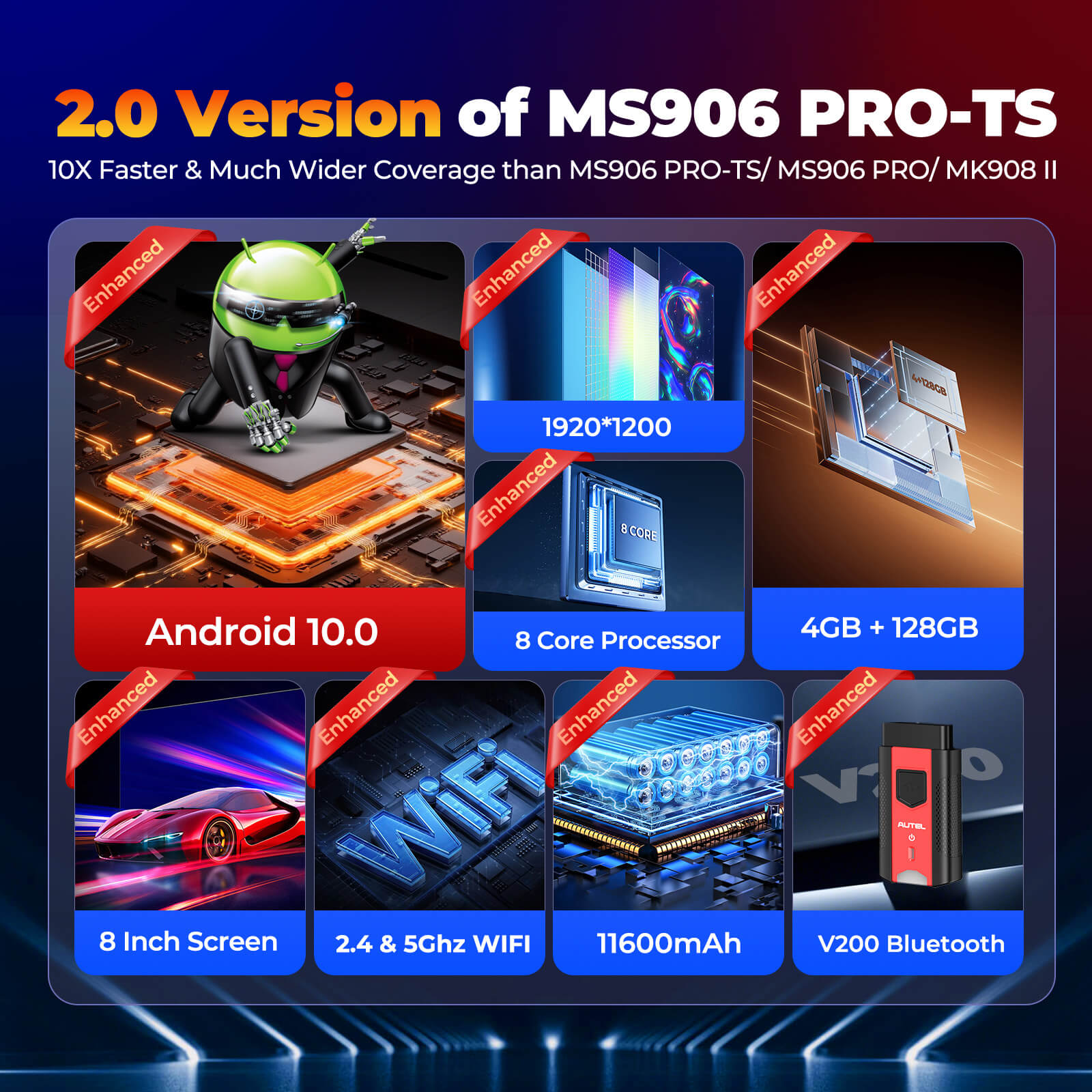 Autel MaxiCOM MK906S PRO II -TS Automotive Diagnostic Tool