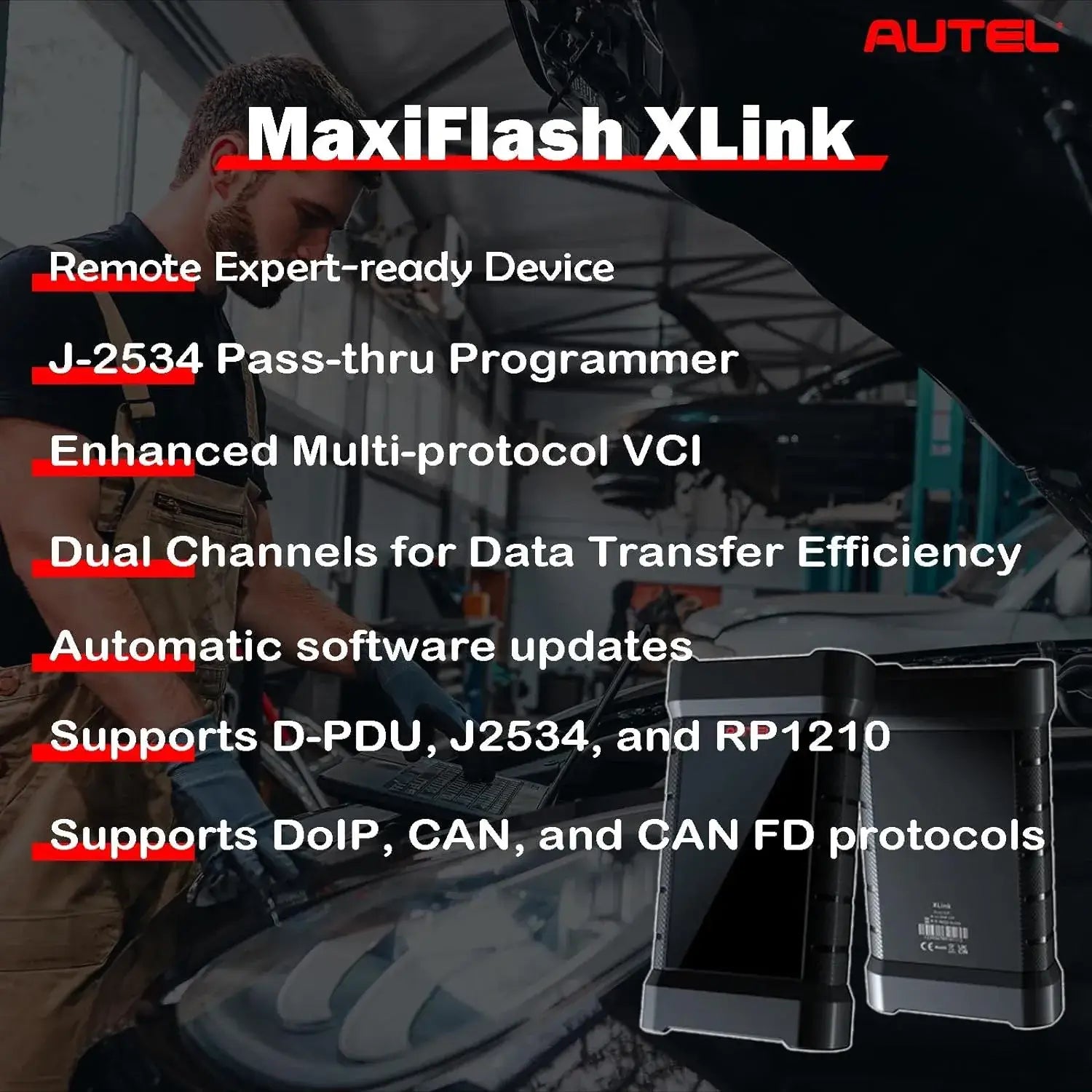 Autel MaxiFlash XLink Expert-Driven Remote Diagnostics J2534 Tool