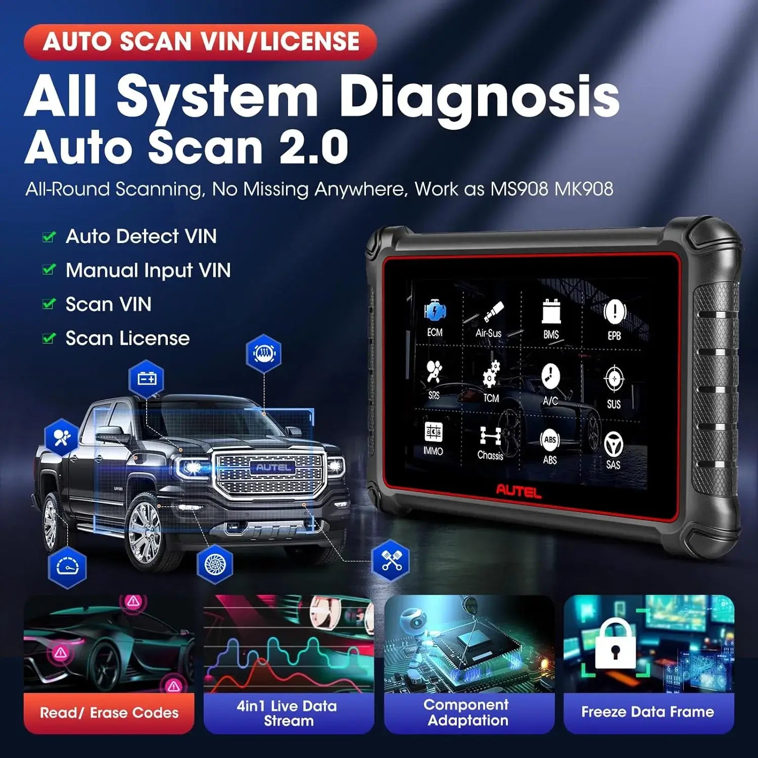 Autel MaxiPRO MP900 Advanced All System Car Diagnostic Scanner