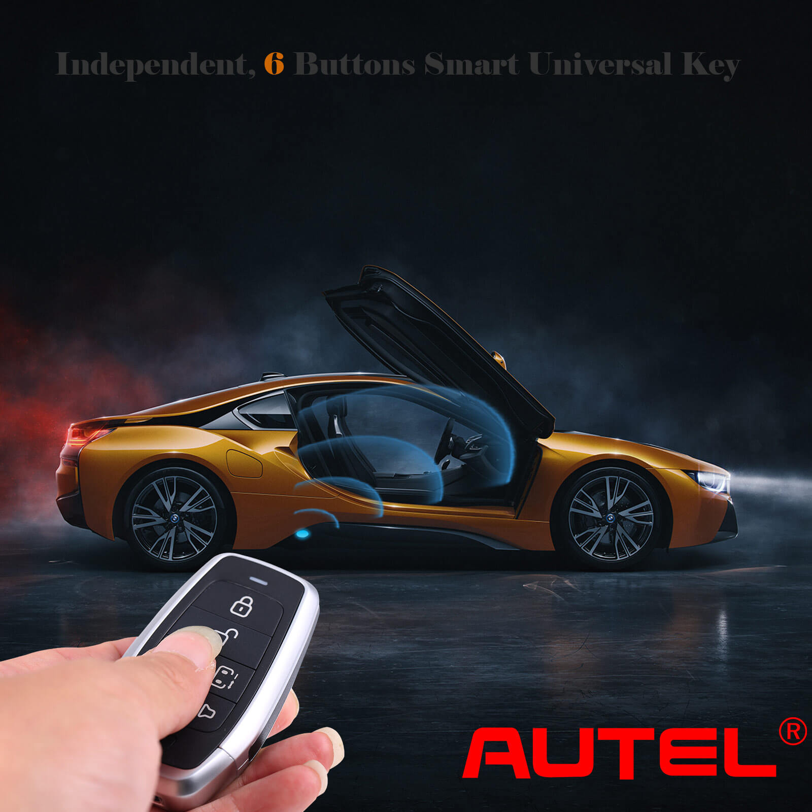 AUTEL IKEYAT006BL Independent 6-Button Universal Smart Key