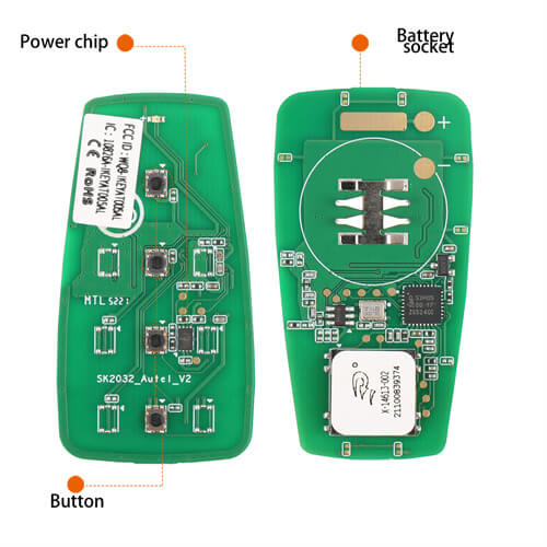 AUTEL IKEYAT004EL Independent 4 Buttons Key