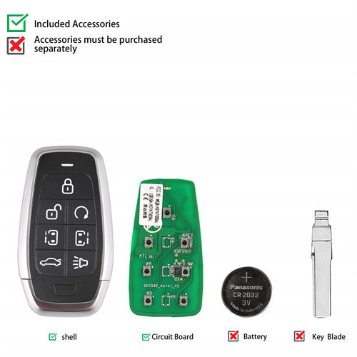 AUTEL IKEYAT007AL Independent 7 Buttons Key