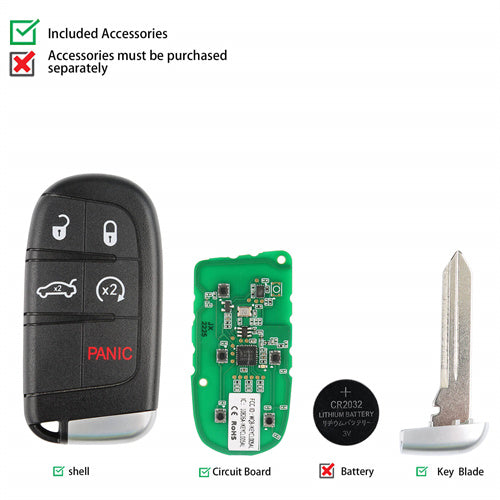 AUTEL IKEYCL005AL 5 Buttons Smart Universal Key for Chrysler