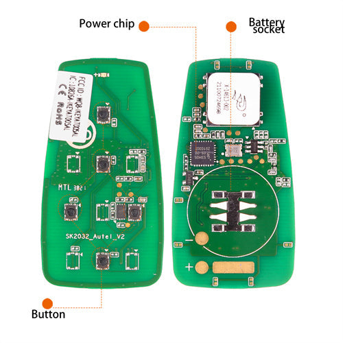 AUTEL IKEYAT005DL Independent 5-Button Universal Smart Key