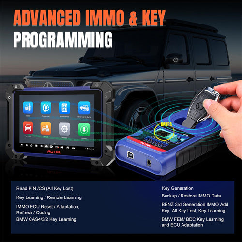 Autel MaxiIM IM608 (Pro) II Automotive All-In-One Key Programming Tool plus 2 PCs OTOFIX Smart Key Watch