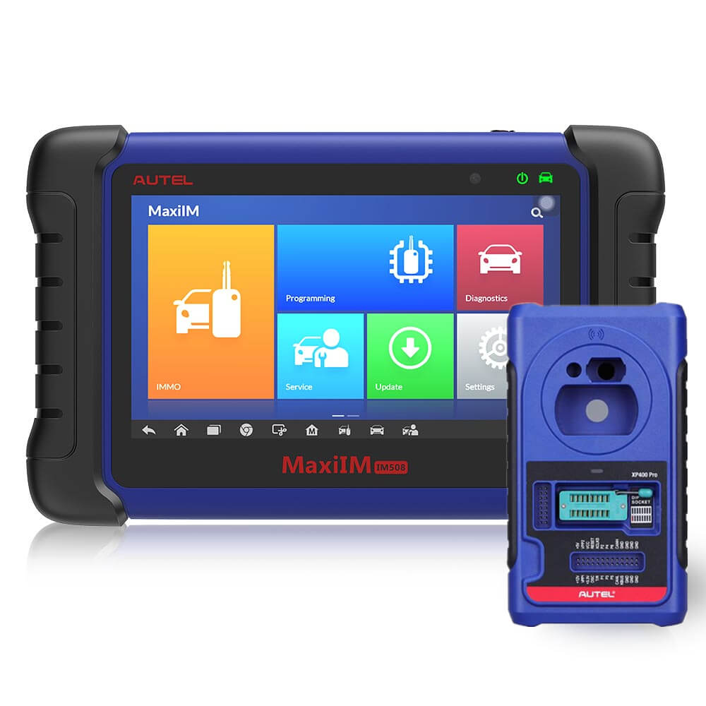 Autel MaxiIM IM508 Advanced IMMO & Key Programming Tool comes with XP400 Pro Key and Chip Programmer Ship from Czech No Tax - Autel Authorized Dealer
